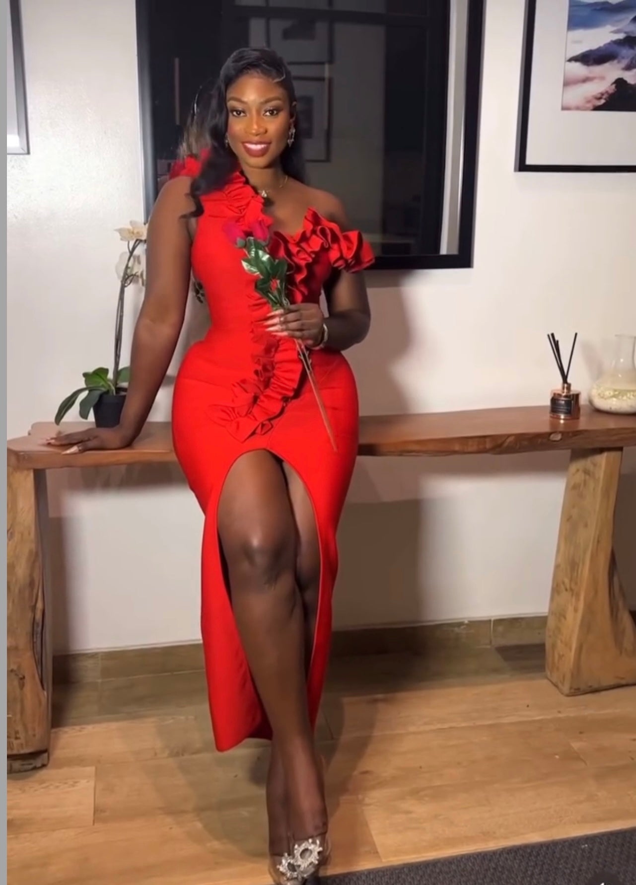 Vestido vermelho paixão