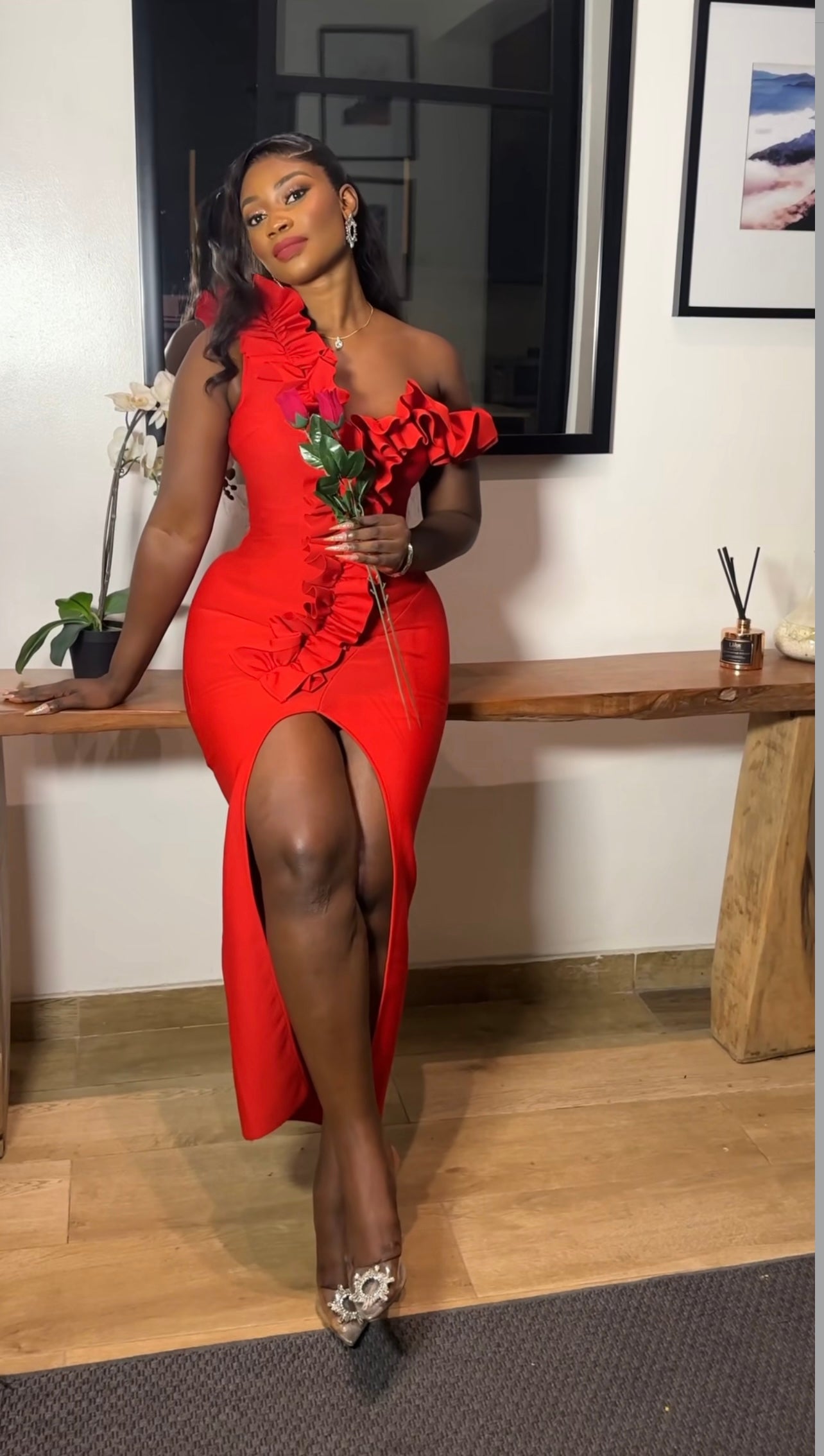 Vestido vermelho paixão