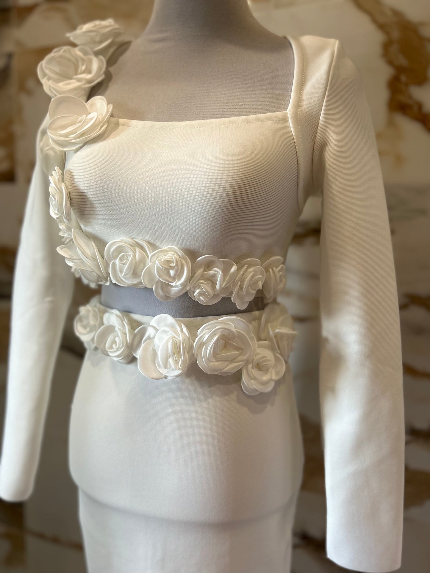 Conjunto de 2 peças flores